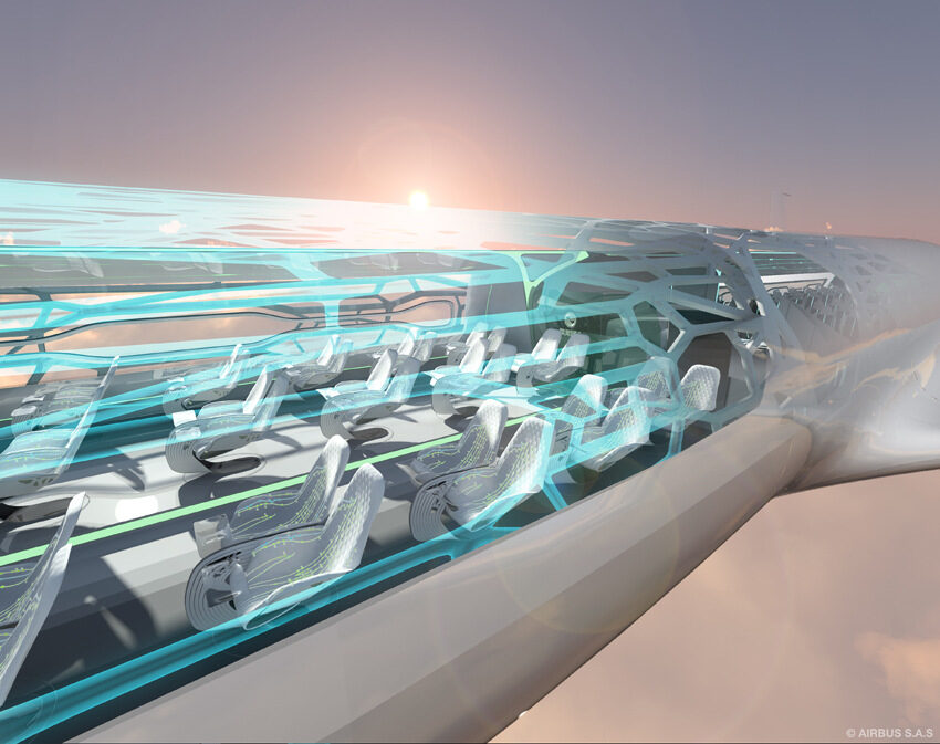 "Еърбъс": Самолетът на 2050 г. ще е интелигентен и прозрачен