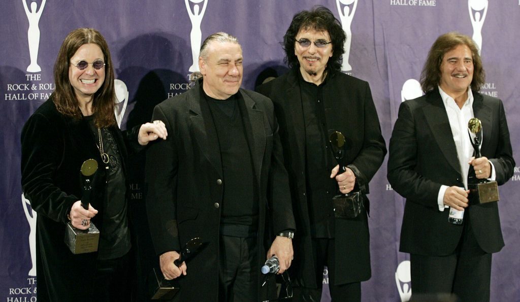 Ози Озбърн, Бил Уорд, Тони Айоми и Гийзър Бътлър от Black Sabbath