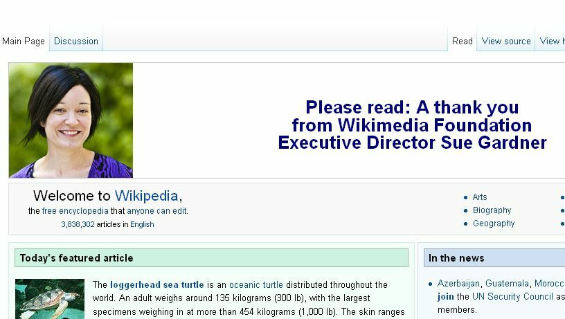 Wikimedia събра 20 млн. долара от дарения