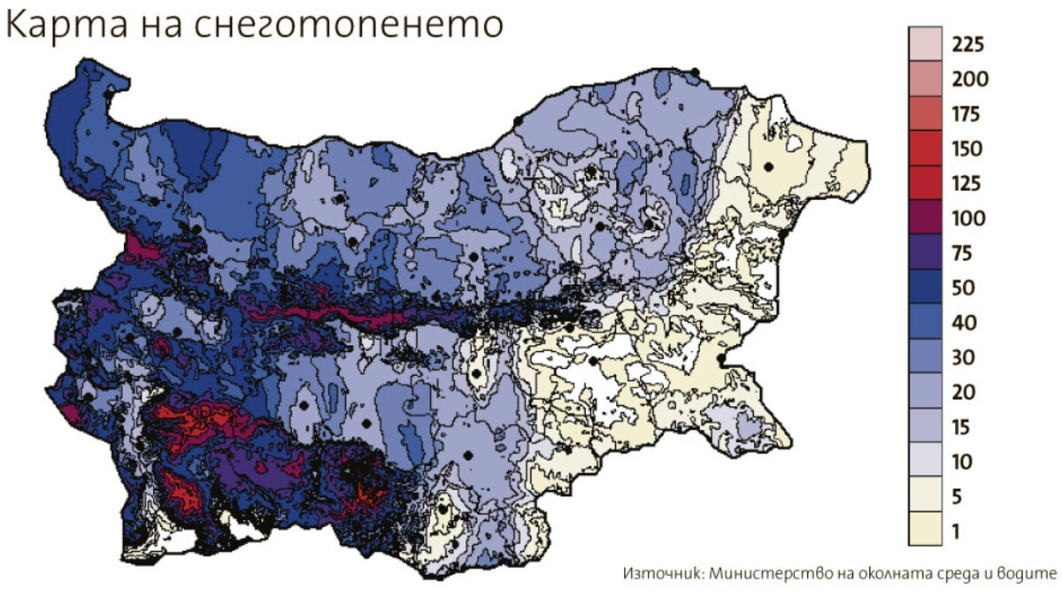 Топенето на снега усложни положението в Пловдивско
