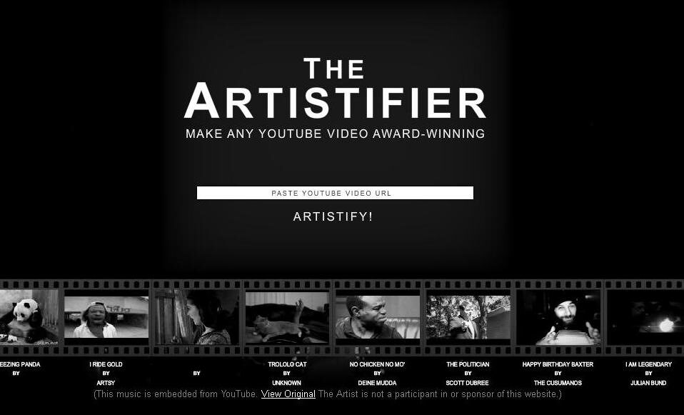 Скрийншот от сайта <a href="http://www.theartistifier.com/" target="_blank">The Artistifier</a>