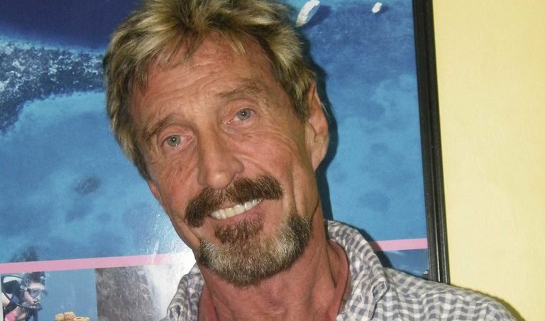 Джон Макафи, основател на компанията за антивирусен софтуер "McAfee".