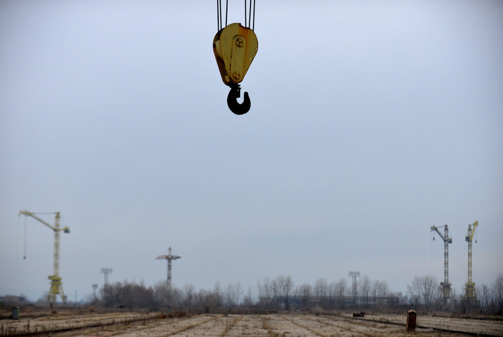 Кадър от площадката на АЕЦ "Белене", януари, 2013г.