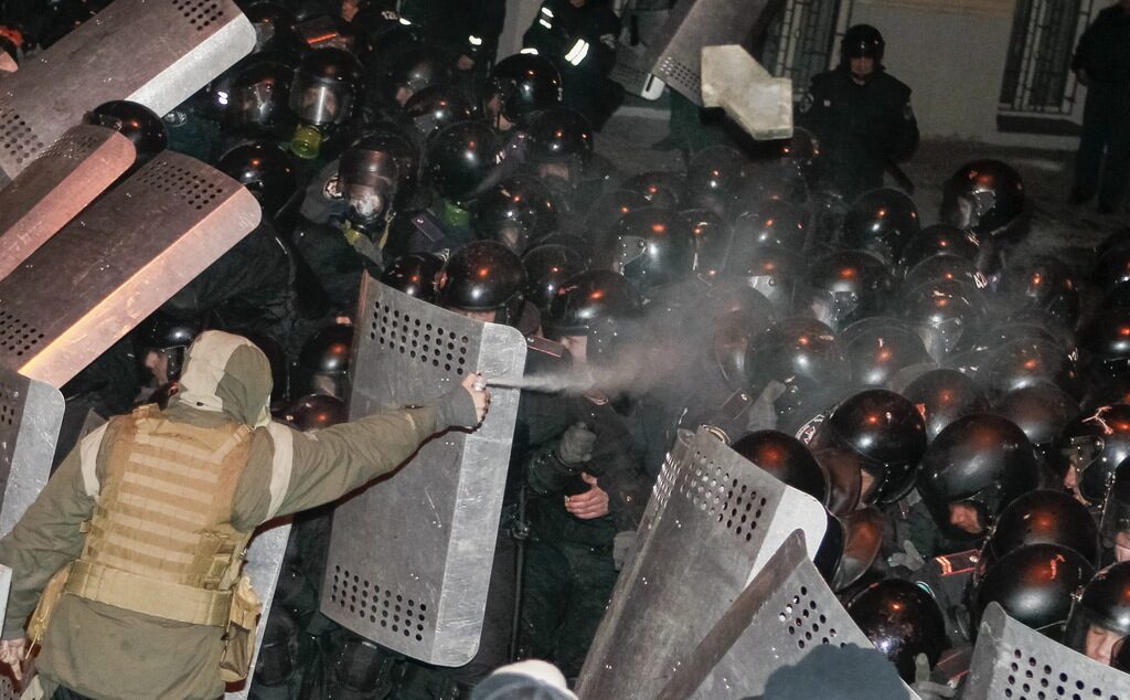 Протест на поддръжниците на евроинтеграцията в Киев