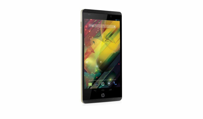 На снимката е HP Slate6 VoiceTab, като устройството почти не се различава визуално от своя 7-инчов събрат, с изключение на по-малките размери.
