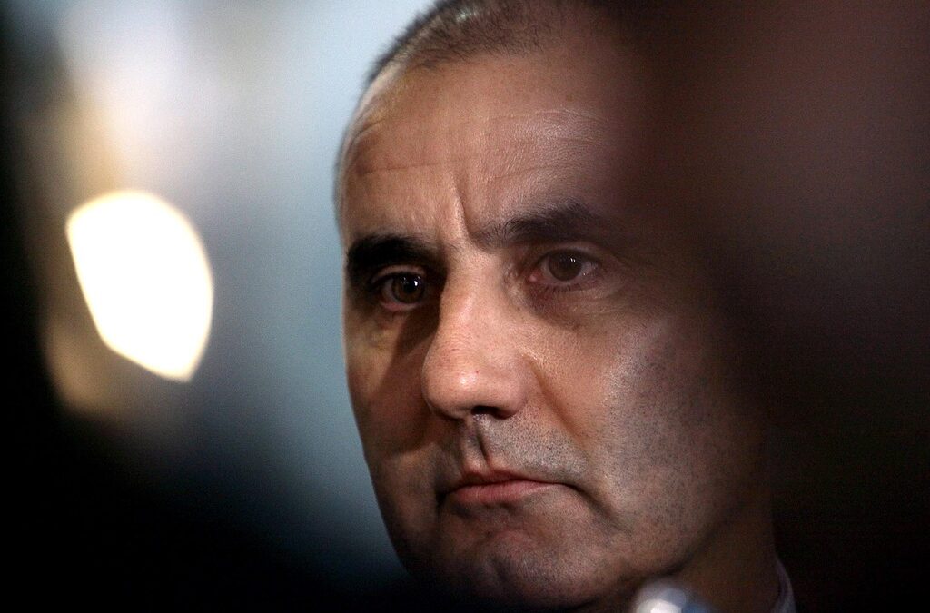 Снимката е от първия ден на делото срещу бившия вътрешен министър Цветан Цветанов за осуетяване на наказателно преследване срещу Орлин Тодоров, бивш шеф на РЗБОП-Велико Търново