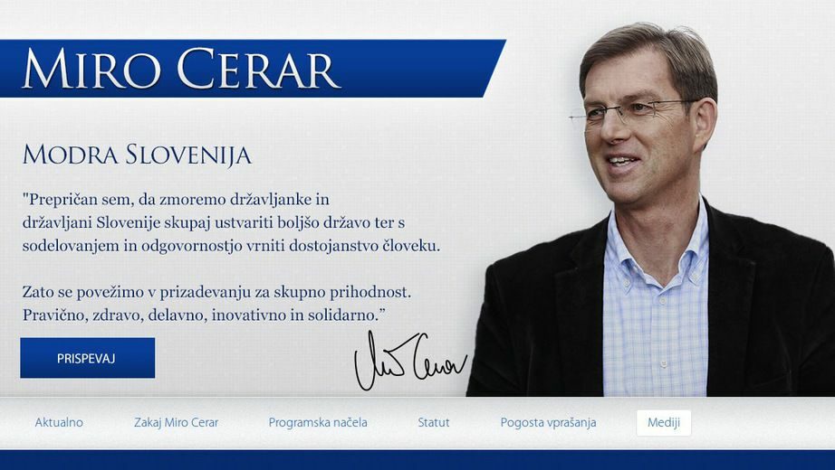 Новото политическо лице Миро Церар може да е следващият премиер на Словения, сочи проучване