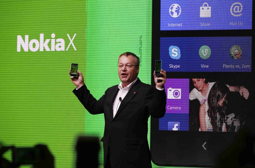 Вече бившият изпълнителен директор на Nokia Стивън Елоп, по време на представянето на Nokia X.