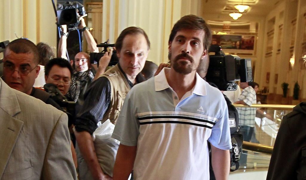 Журналистът Джеймс Фоли след освобождаването му в Либия през 2011 г.