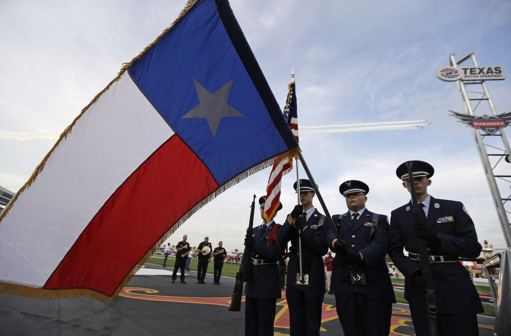 Знамето на Тексас - щата на самотната звезда (The lone star state)