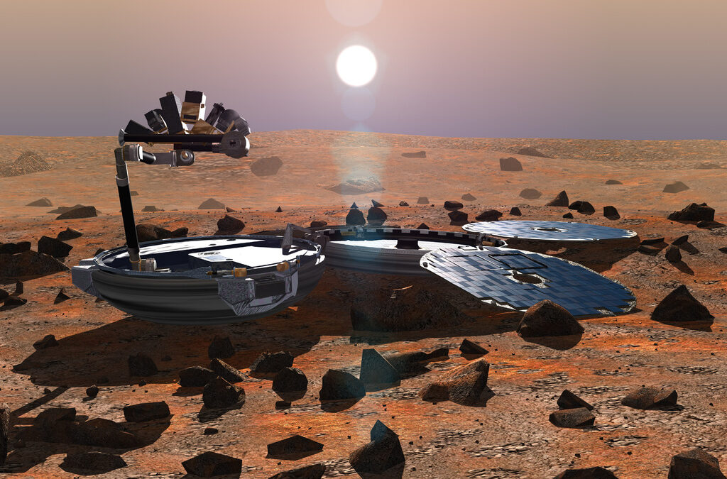 Компютърна графика на Beagle 2 на Марс