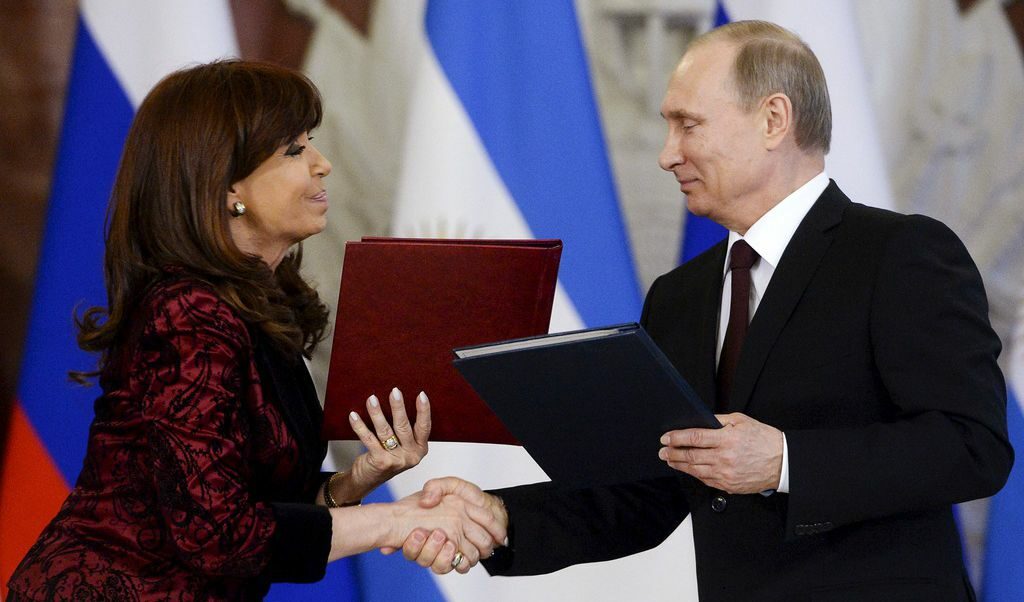Владмир Путин и Кристина Кирхнер