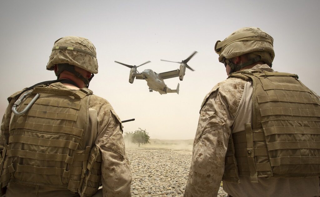 Самолетите "Osprey" са участвали в бойни действия в Ирак и Афганистан.