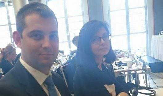 Димитър Делчев с лидера на партията Меглена Кунева
