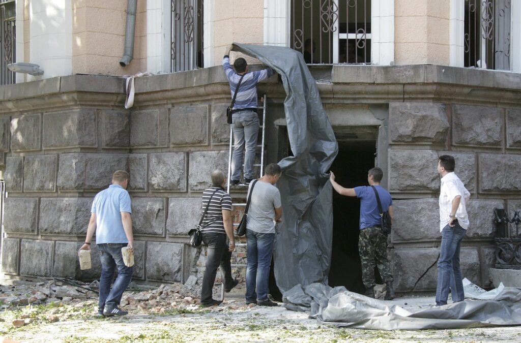 Взрив избухна до сграда на Службата за сигурност на Украйна в Одеса