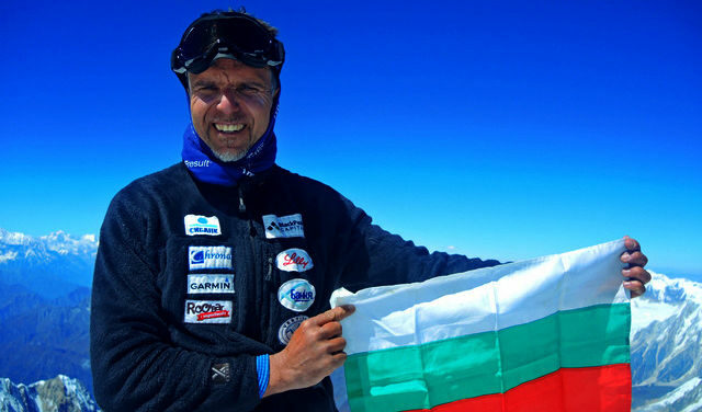 Боян Петров на най-високата точка - 8163 м