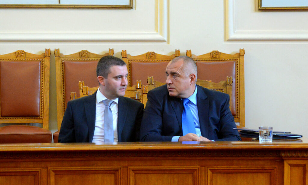 Бойко Борисов и Владислав Горанов в пленарна зала