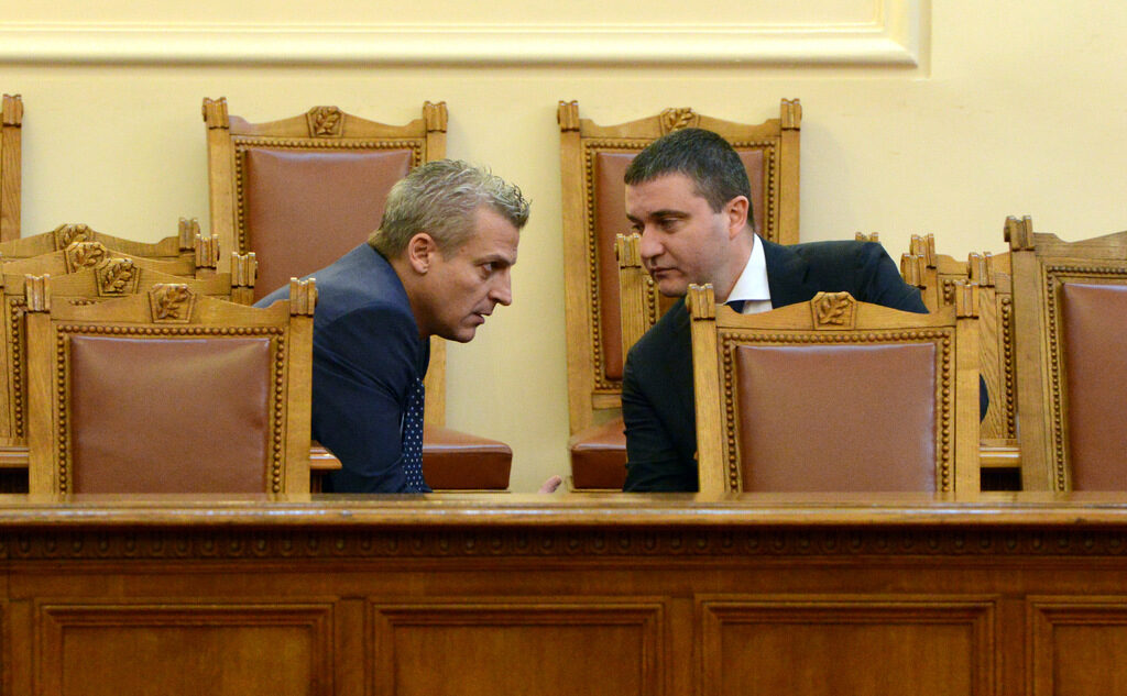 Министър Петър Москов и министър Владислав Горанов