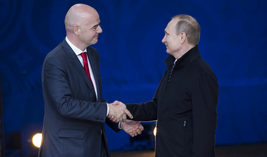 Путин и Инфантино се срещнаха и през април