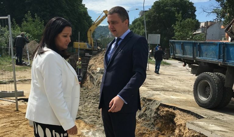 Лиляна Павлова и кметът на Варна Иван Портних