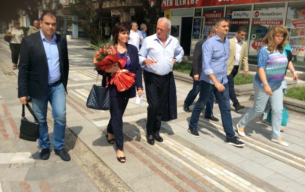 Лидерът на БСП Корнелия Нинова и ръководството на партията посетиха Видин.