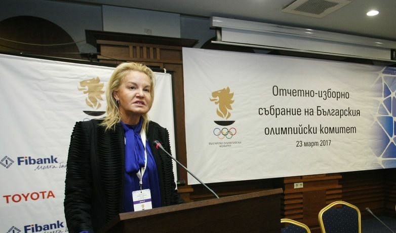 Костадинова, която оглавява МОК от 2005 г., беше преизбрана за още четири години