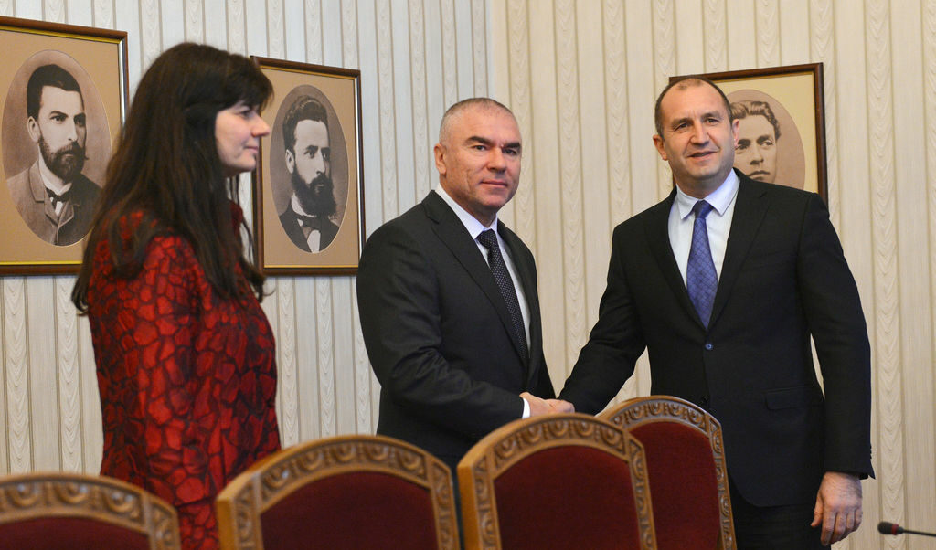 Веселин Марешки и Румен Радев.