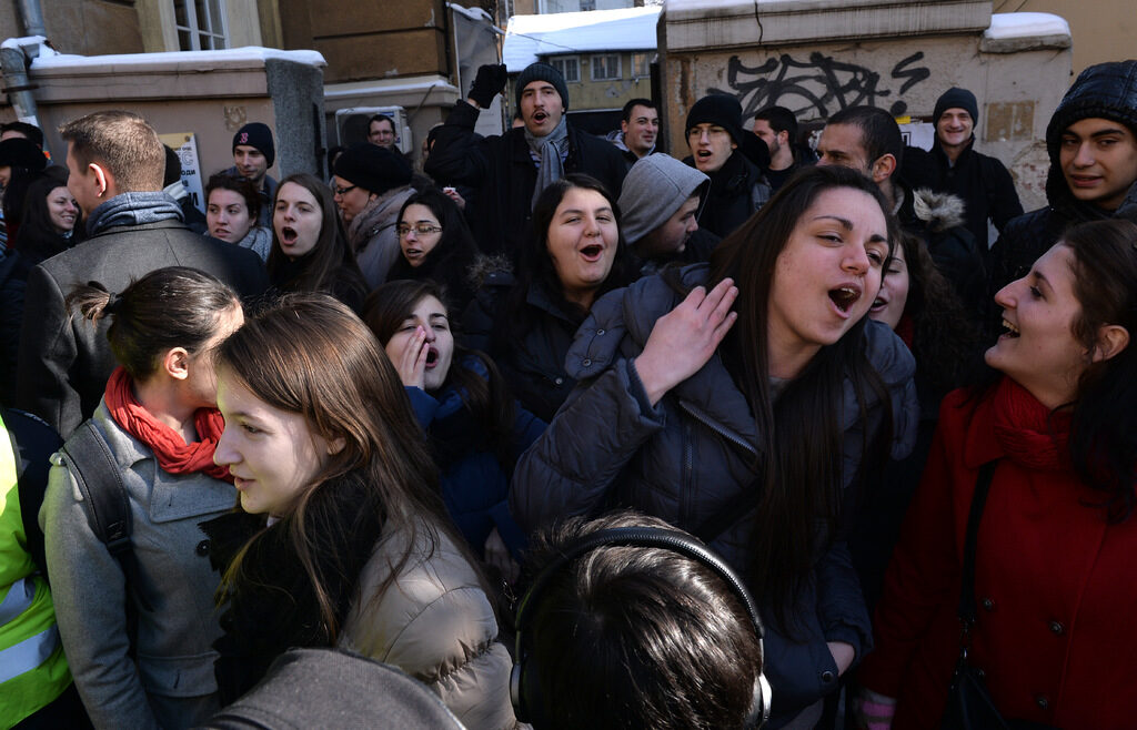 Студентските протести в София през 2014 г. Студентските протести в София през 2014 г.