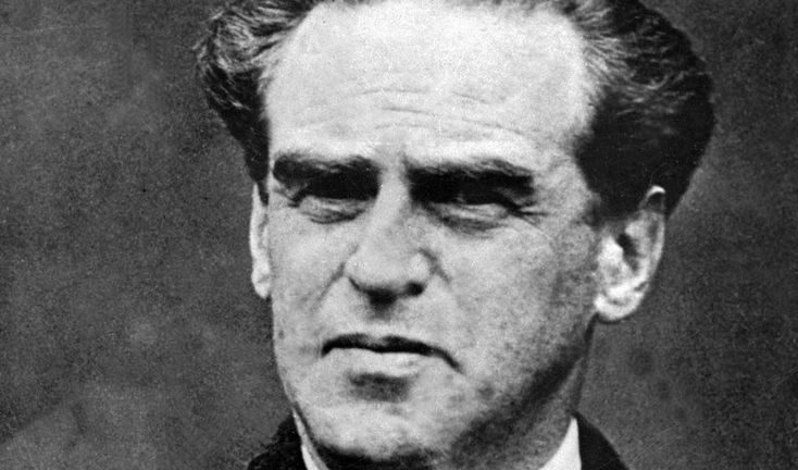 Снимка на Слански от погребението на Георги Димитров в София през 1949 г.