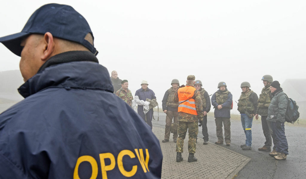 Експерти от Организацията за забрана на химически оръжия (ОЗХО) на обучение в Германия. Експерти от Организацията за забрана на химически оръжия (ОЗХО) на обучение в Германия.