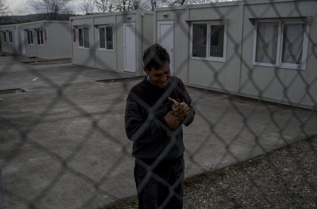 В регистрационно-приемателния център за бежанци в Харманли