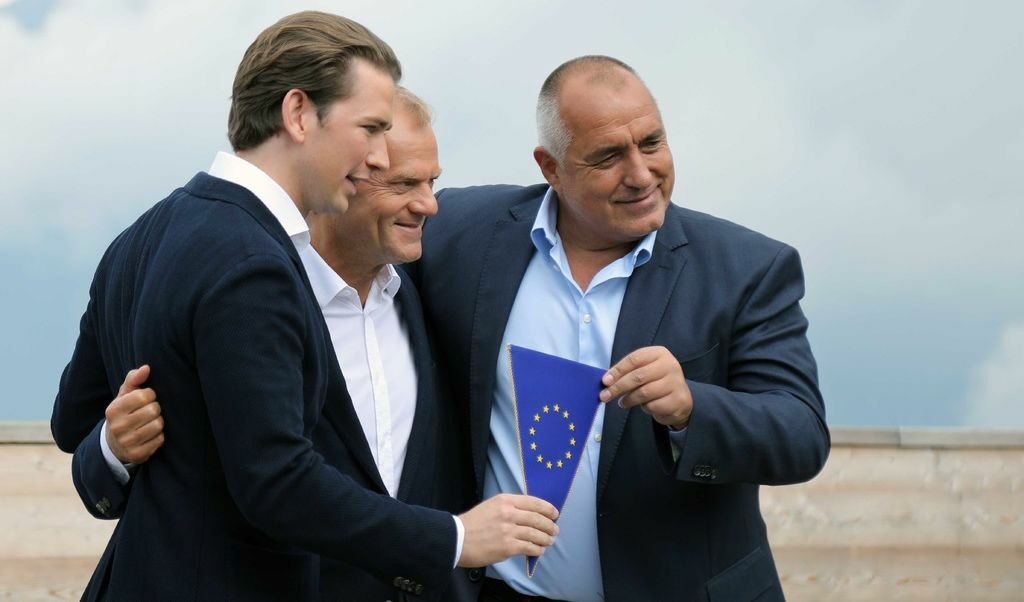 Себастиан Курц, Доналд Туск и Бойко Борисов
