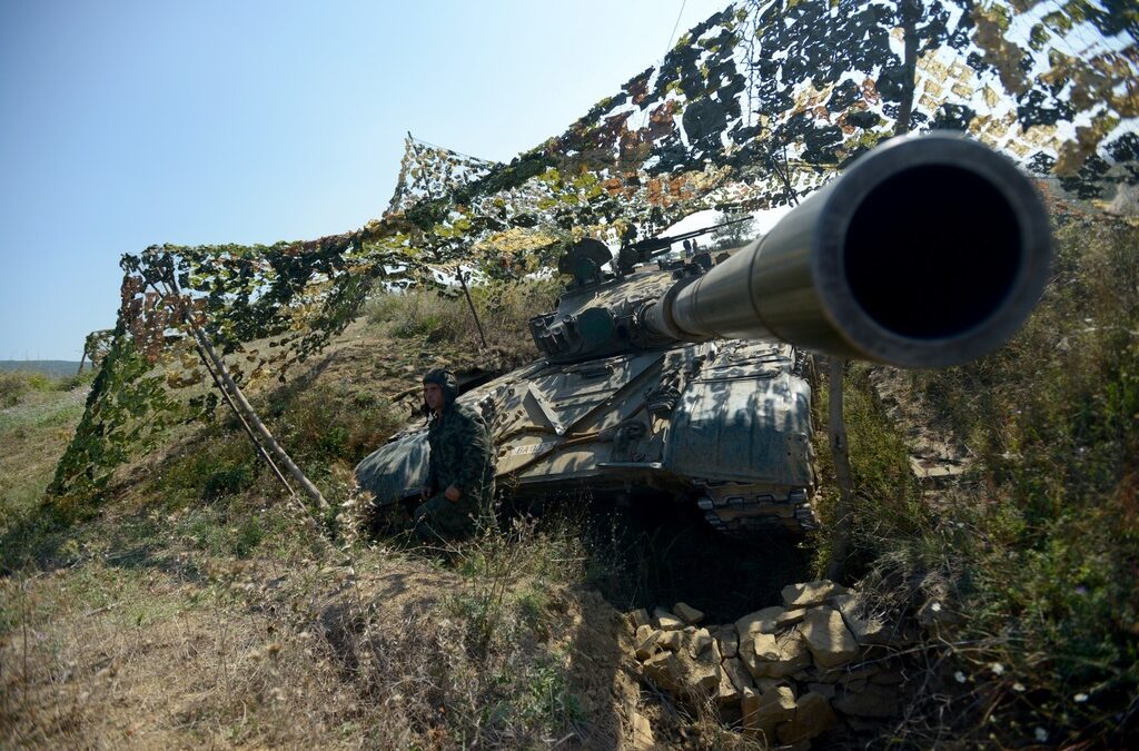 T-72 сниман на учението Platinum Lion 18 на полигона "Ново село"
