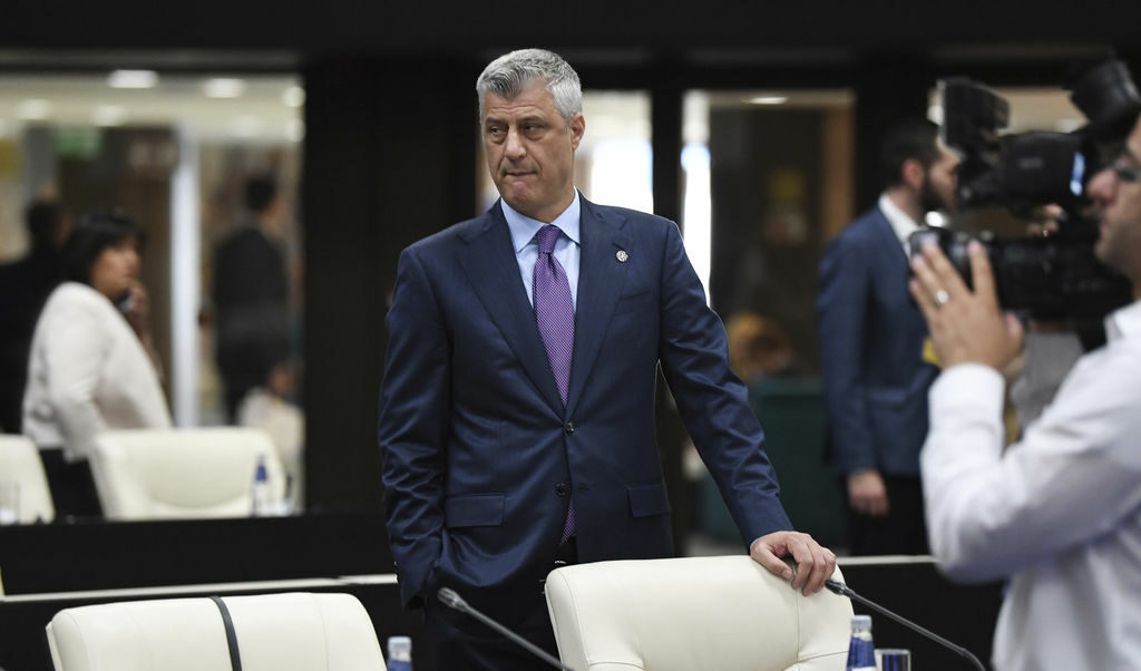 Косовският президент Хашим Тачи на срещата на ЕС и Западните Балкани в София на 17 май Косовският президент Хашим Тачи на срещата на ЕС и Западните Балкани в София на 17 май