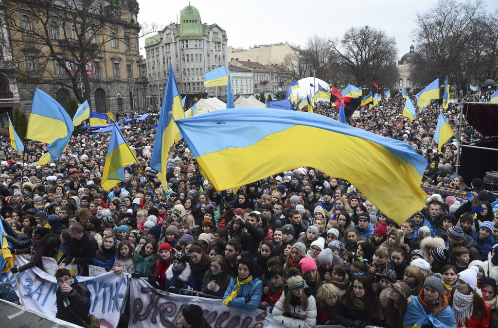 Проевропейски протести в Лвов, ноември 2013 г.