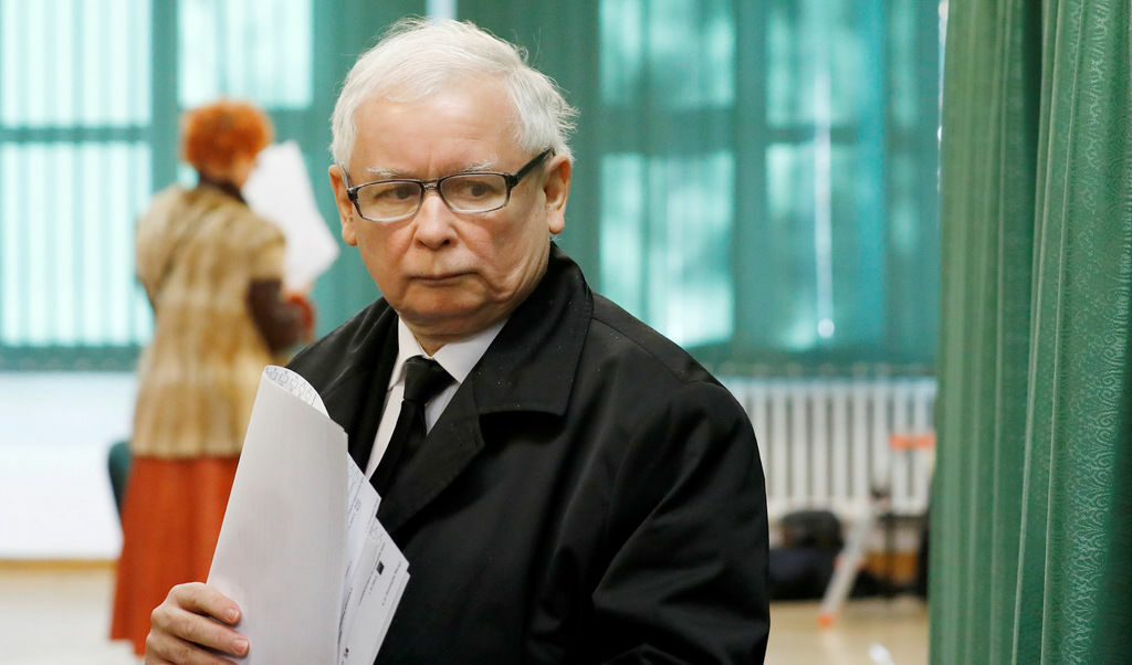 Ярослав Качински, лидер на управляващата партия и практически най-влиятелният политик в страната.