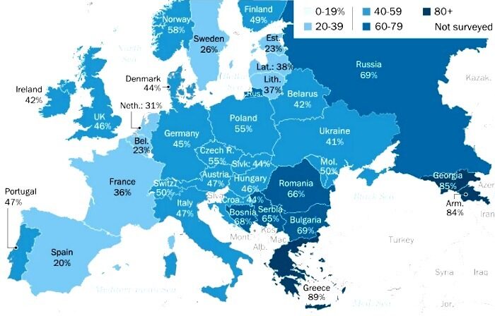 Какъв дял от анкетираните са се съгласили с твърдението "Народът ни може да не е съвършен, но културата ни превъзхожда тази на останалите". Какъв дял от анкетираните са се съгласили с твърдението "Народът ни може да не е съвършен, но културата ни превъзхожда тази на останалите".