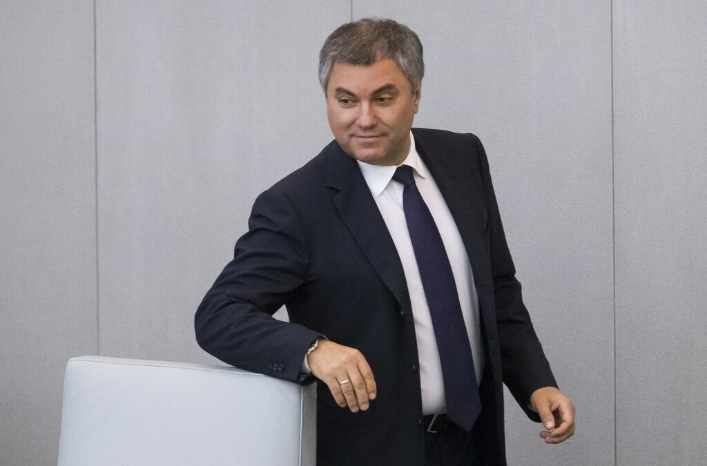 Председателят на Държавната дума Вячеслав Володин.