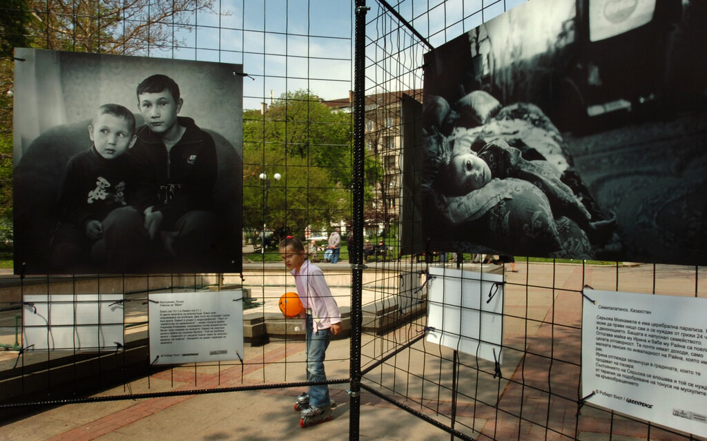 Изложба на Грийнпийс за Чернобил през 2006 г.