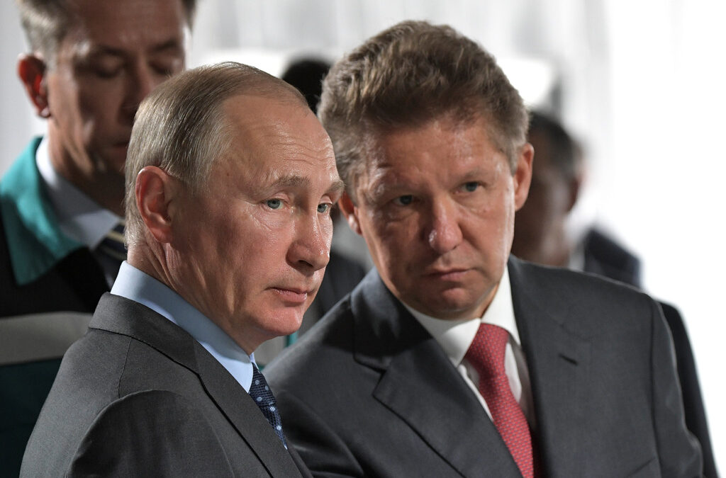 Алексей Милнер с руския президент Владимир Путин.