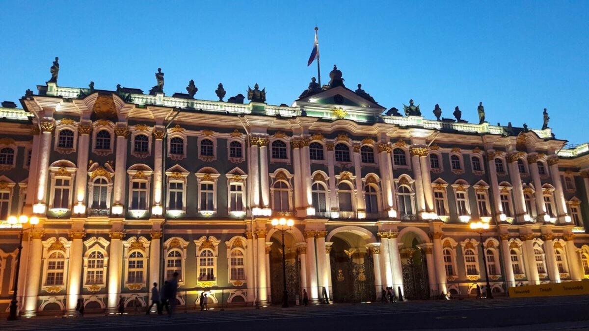 Ермитажът в Санкт Петербург.
