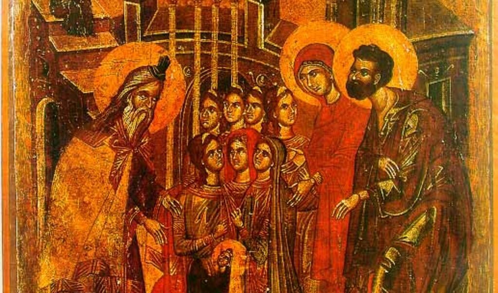 "Въведение Богородично". Снимката на иконата е взета от специализирания сайт <a href="http://www.pravoslavieto.com/calendar/feasts/11.21_Vavedenie_Bogorodichno.htm" target="_blank">"Православието"</a>
