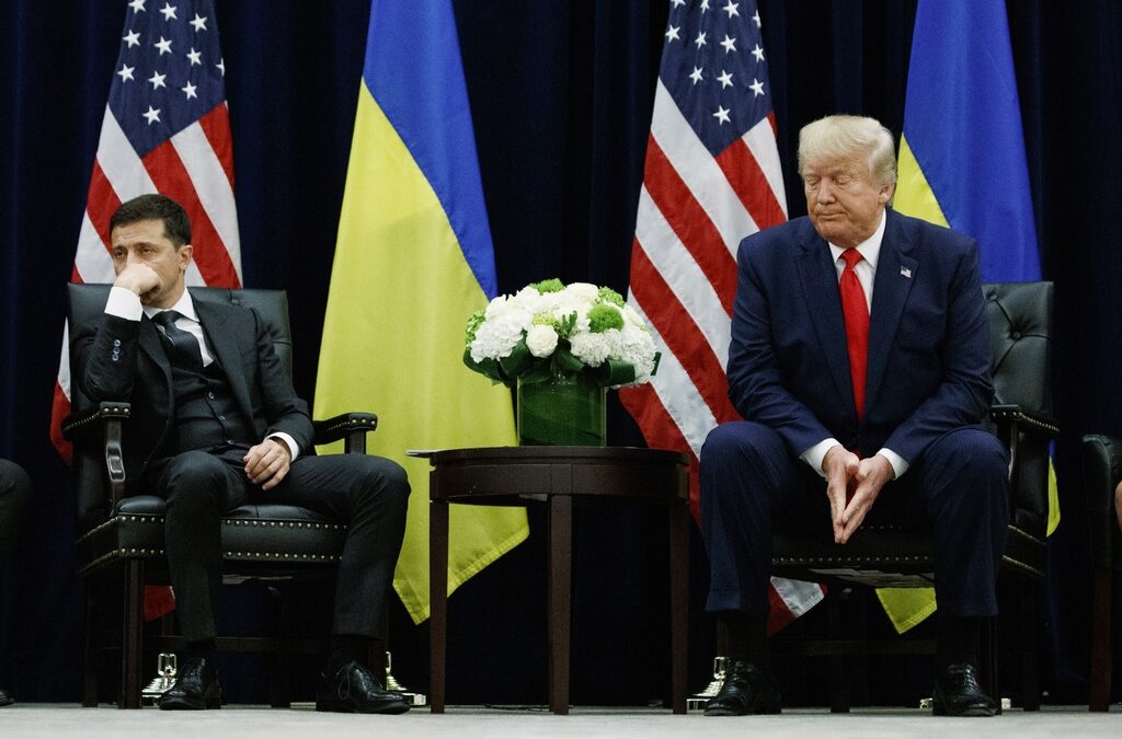Президентите на Украйна и САЩ Володимир Зеленски и Доналд Тръмп във Вашингтон