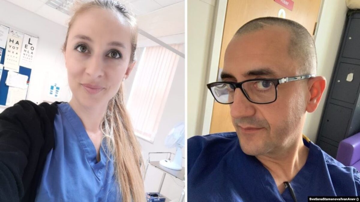 Д-р Светлана Стаменова и д-р Иван Анев разказват за работата си във Великобритания по време на пандемията с коронавирус.