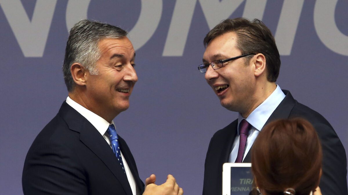 Президентите на Черна гора и Сърбия, Мило Джуканович и Александър Вучич