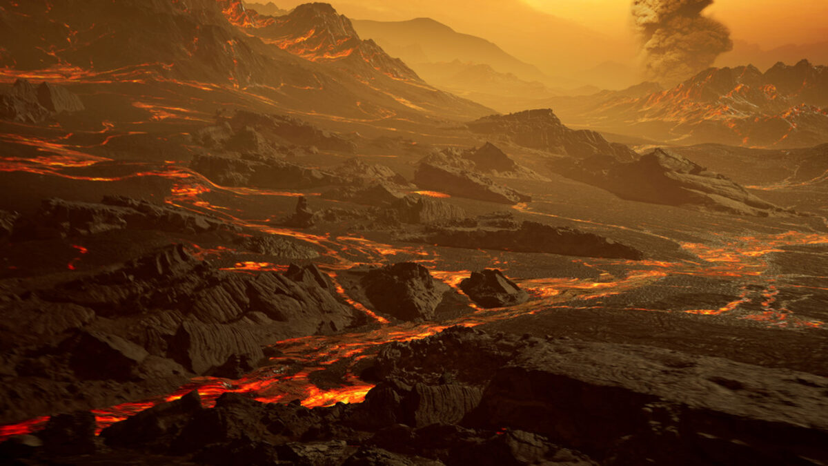 Илюстрация на повърхността на Gliese 486b