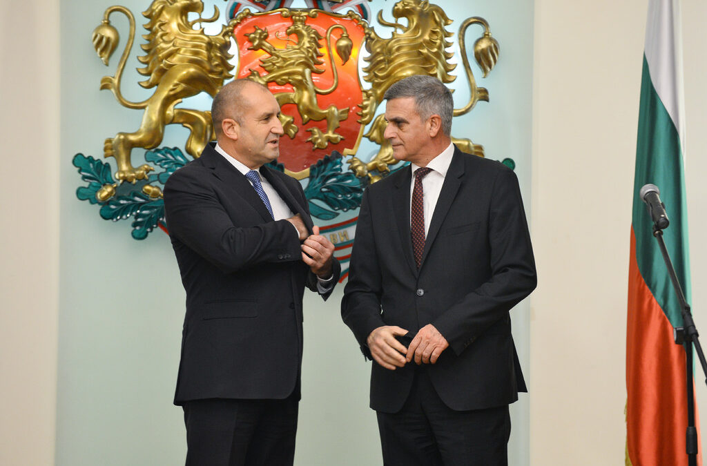 Президента Румен Радев и министър на отбраната Стефан Янев