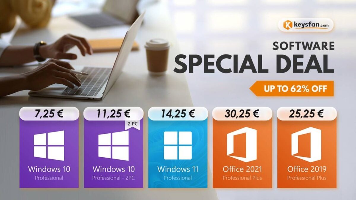 Как да закупите евтин и оригинален софтуер на Microsoft? Windows 10 от 5.63€ за компютър!