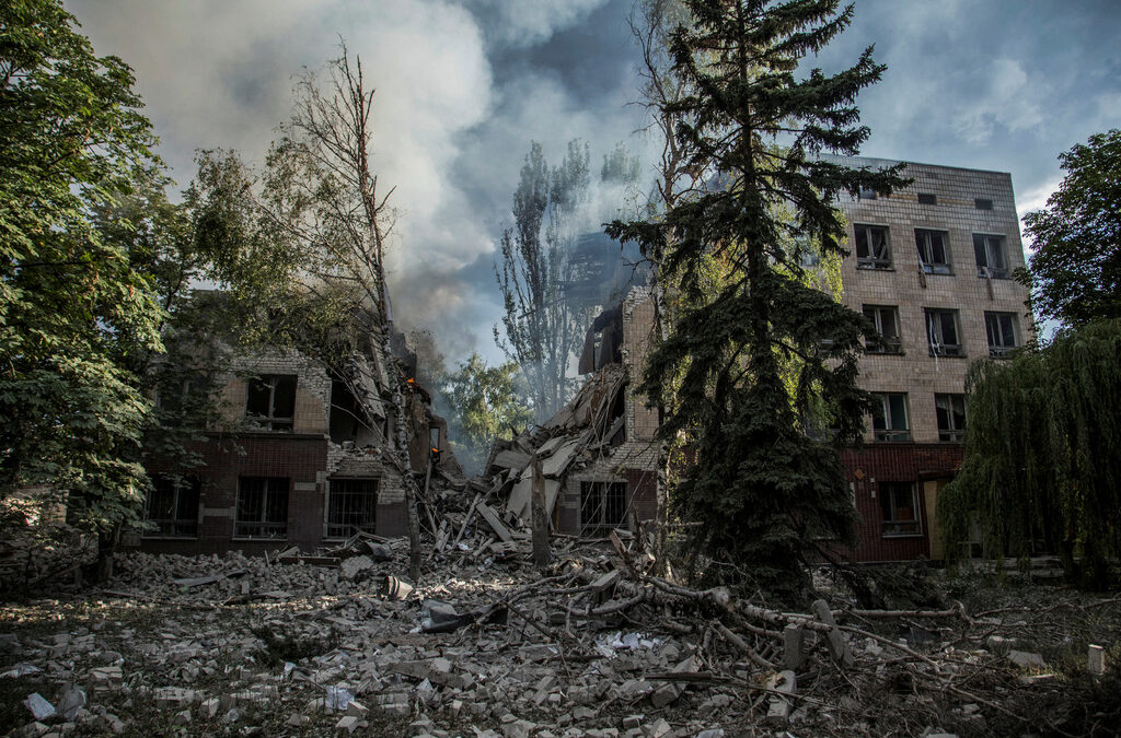 Разрушения в Лисичанск