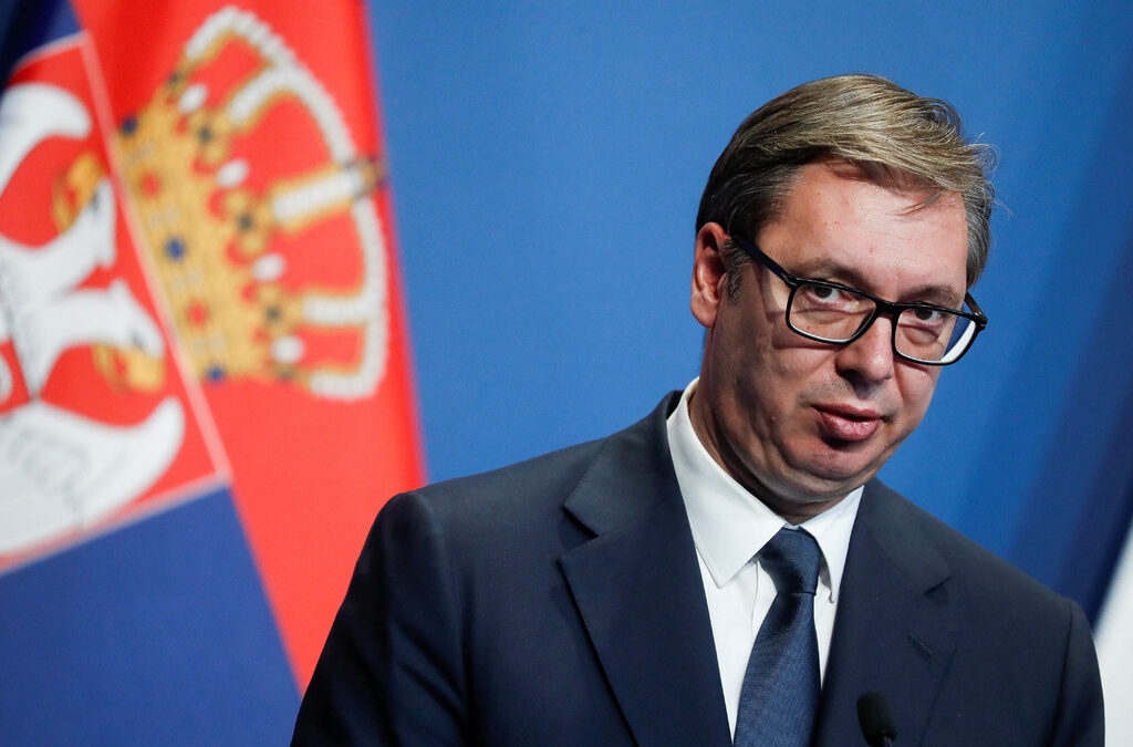 Сръбският президент Александър Вучич Сръбският президент Александър Вучич